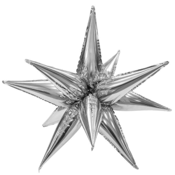 AGURA 41" 3D звезда составная серебро