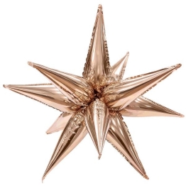 AGURA 41" 3D звезда составная розовое золото