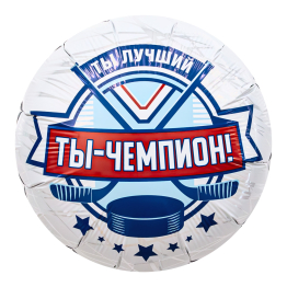 AGURA круг 18" Хоккей, Ты чемпион