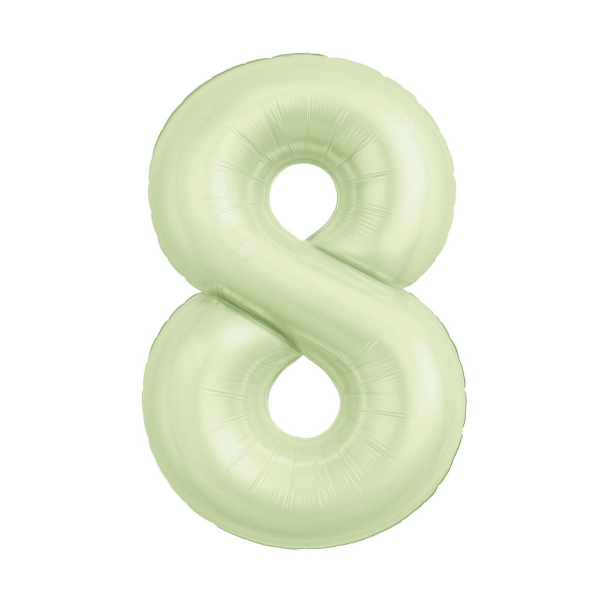 AGURA SLIM цифра Пыльный лайм 8