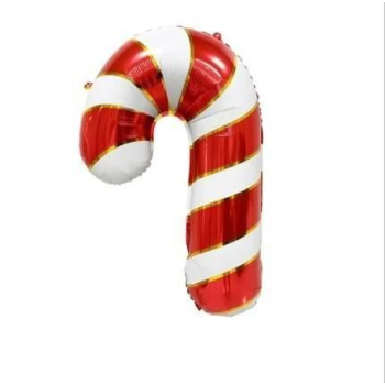 ФИГУРА Трость леденец белый/красный 55*74 см Китай