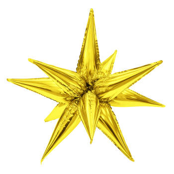 AGURA 41" 3D звезда составная золото