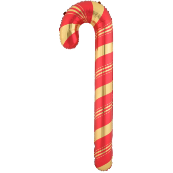 ФИГУРА Трость леденец красный/золото 58" 150 см Китай