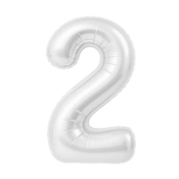 AGURA SLIM цифра белый блеск 2