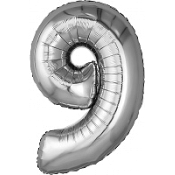 AGURA цифра 32" 9 Серебро