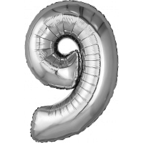 AGURA цифра 32" 9 Серебро