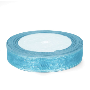 Лента органза голубая 1,5 см