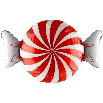 ФИГУРА Леденец конфетка красный/белый 69/50 см Китай