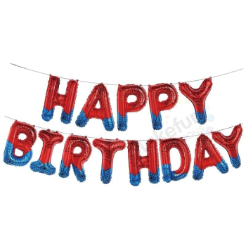 Фольгированные буквы Happy Birthday Спайдермен. Китай