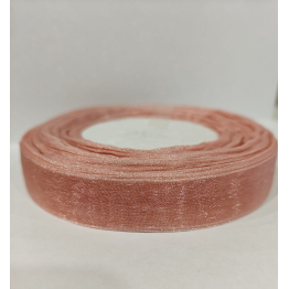 Лента органза персиковая 1,5 см