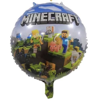 КРУГ 18" Майнкрафт голубой. Китай