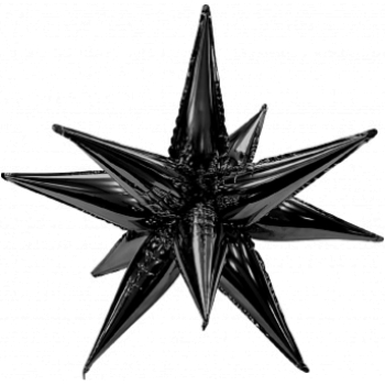 AGURA 41" 3D звезда составная чёрный