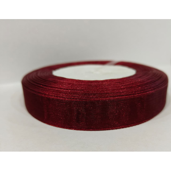 Лента органза мерлот 1,5 см