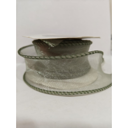 Лента органза 5 см олива 