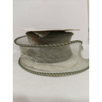 Лента органза 5 см олива 