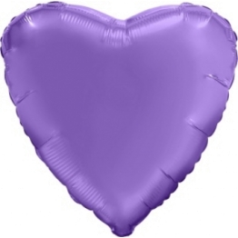 AGURA б/р сердце 19" пурпурный сатин