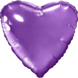 AGURA б/р сердце 19" Пурпурный