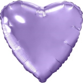 AGURA б/р сердце 19" Пастельный фиолетовый