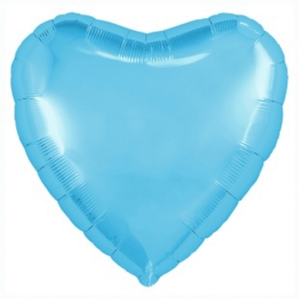 AGURA мини Сердце 9" Холодный голубой с клапаном