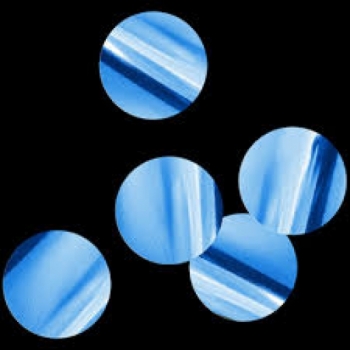 Конфетти круг 1.5 см голубой