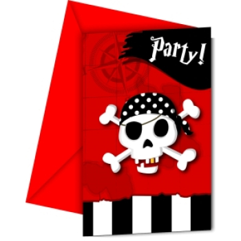 Пираты Пригласительное в конверте