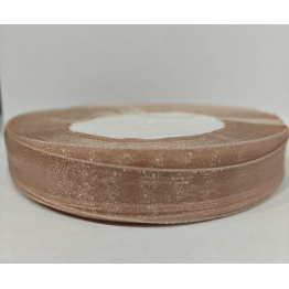 Лента органза пыльная роза 1,5 см