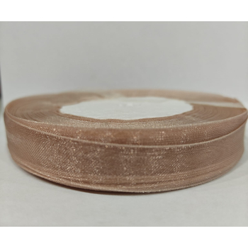 Лента органза пыльная роза 1,5 см