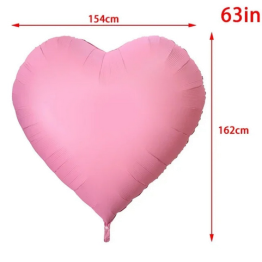 СЕРДЦЕ 63" 162см гигант розовый. Китай