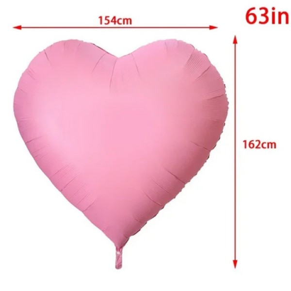 СЕРДЦЕ 63" 162см гигант розовый. Китай