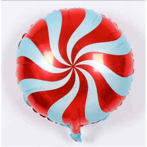 ФИГУРА Леденец  красный/белый 18" Китай