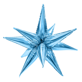 AGURA 26" 3D звезда составная голубой